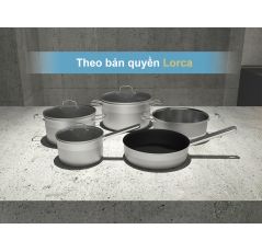 Bộ Nồi Đun Lorca TA 5012 – TITANIUM