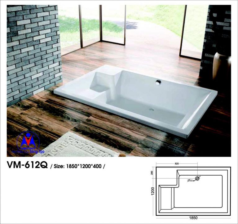 Bồn tắm xây Việt Mỹ VM-612Q