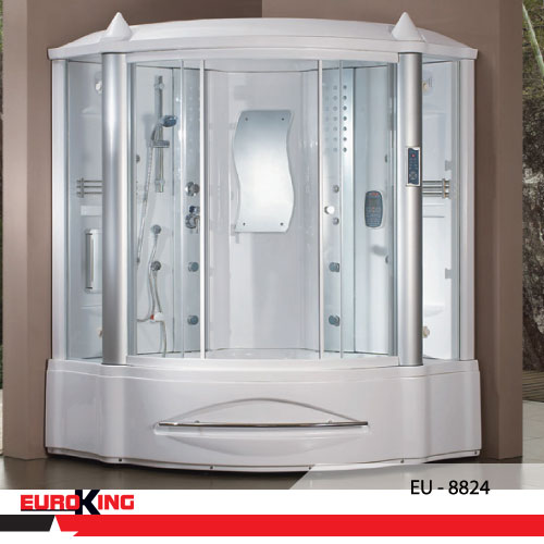 không gian lắp đặt phòng xông hơi Euroking EU-8824