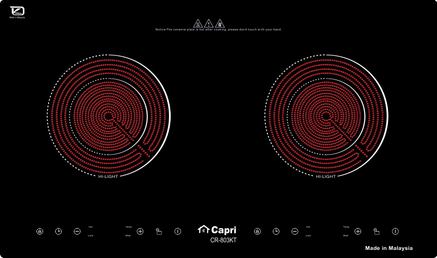 Bếp hồng ngoại Capri CR-803KT