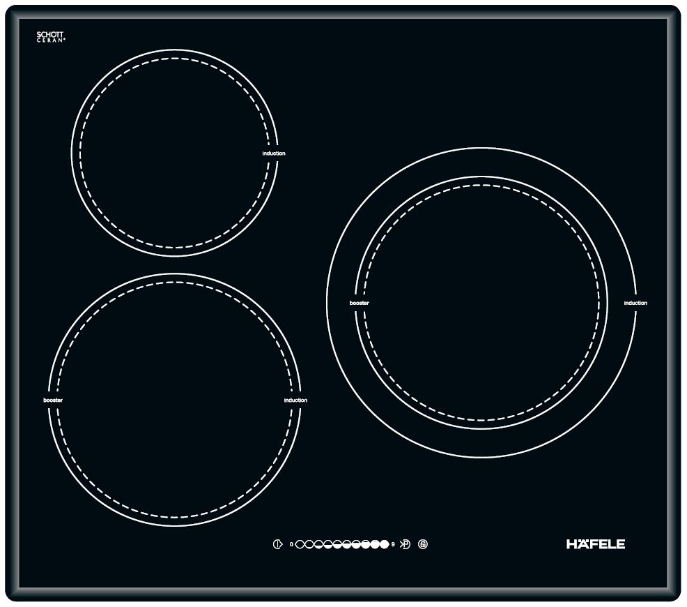 BẾP TỪ BA BẾP HAFELE HC-I603B