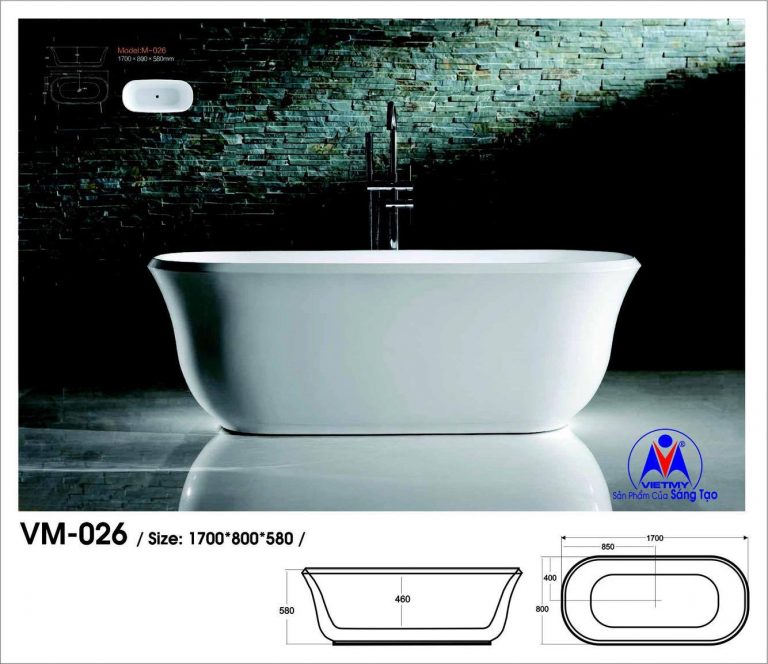 Bồn tắm độc lập Việt Mỹ VM-026