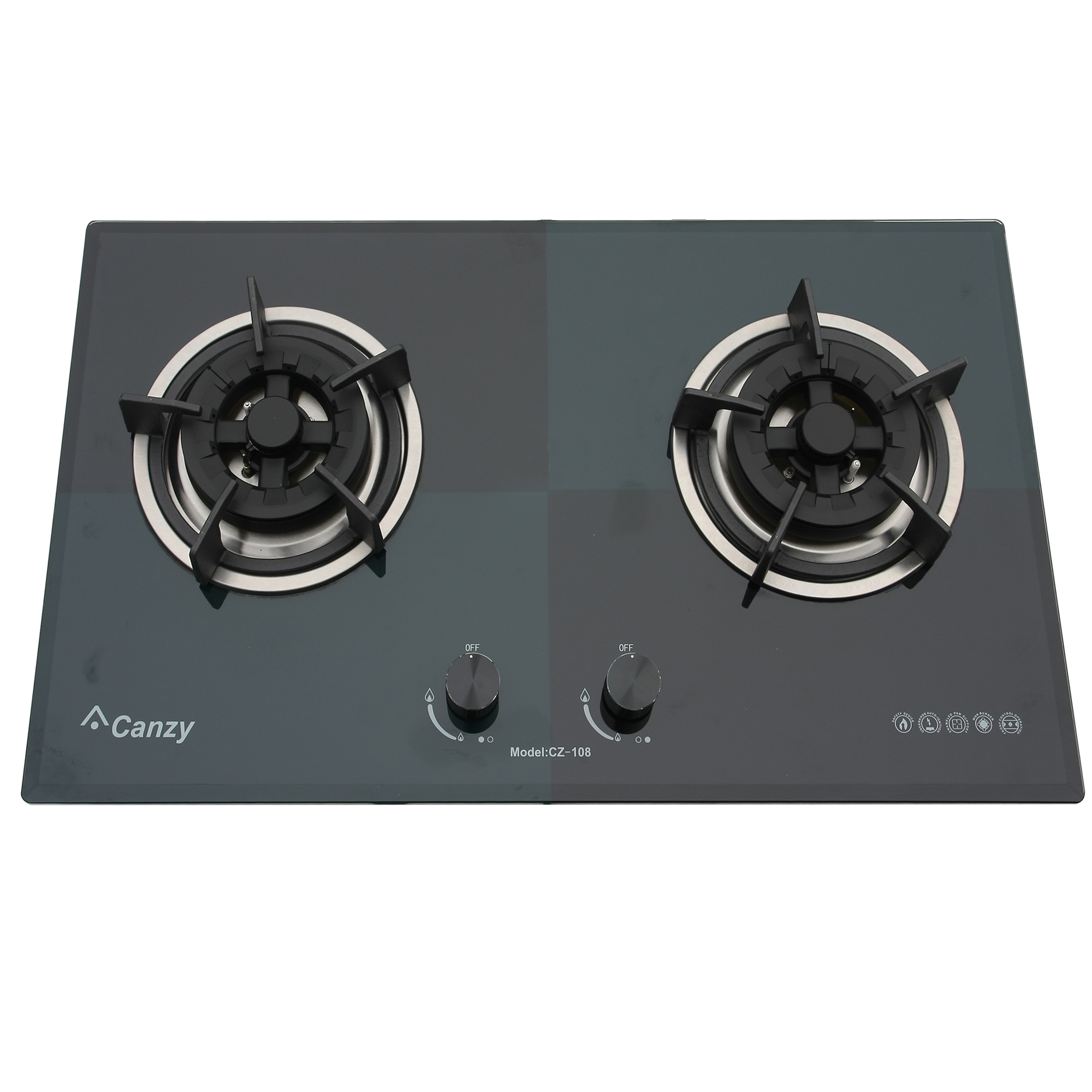 Bếp gas âm CANZY CZ 108 XANH ĐEN